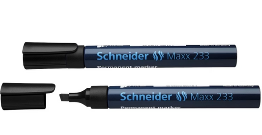 Permanent Marker Maxx 233 Black 1-5mm Flat Tip SCHNEIDER