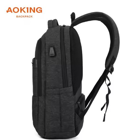Laptop Backpack 17" with Usb Black AOKING