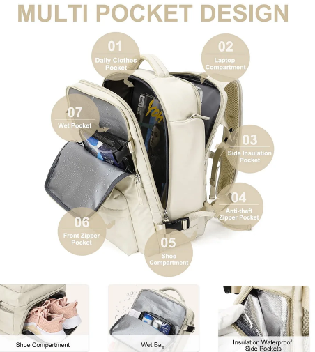 Travel Backpack with Usb AOKING