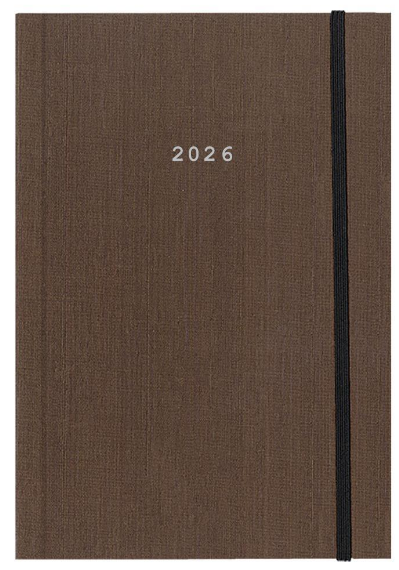 Diary Daily Fabric 12x17 2026 Hard Cover NEXT