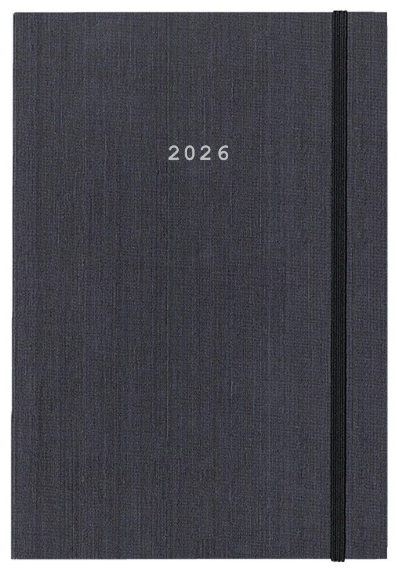 Diary Daily Fabric 12x17 2026 Hard Cover NEXT