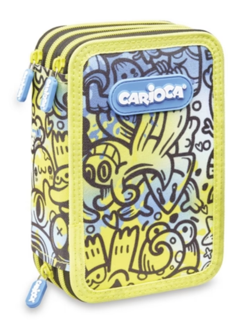 Pencil Case 3-zip Full CARIOCA