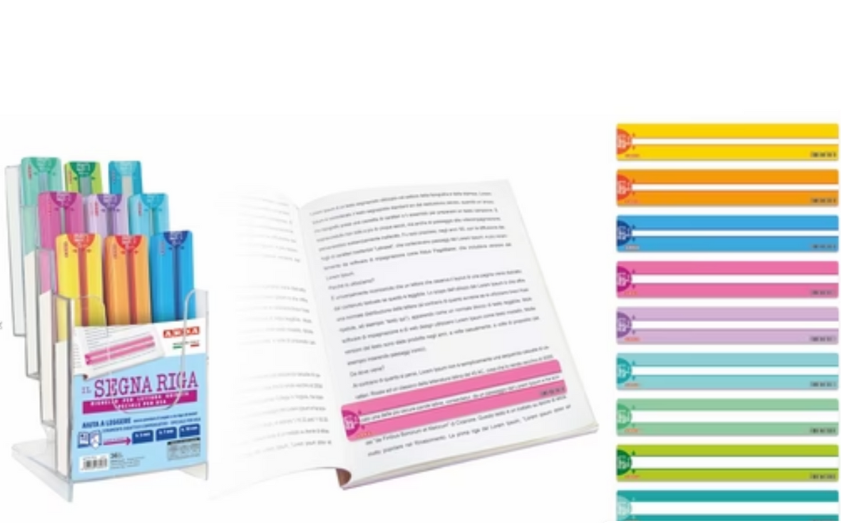 Reading Ruler 18cm Random Color ARDA