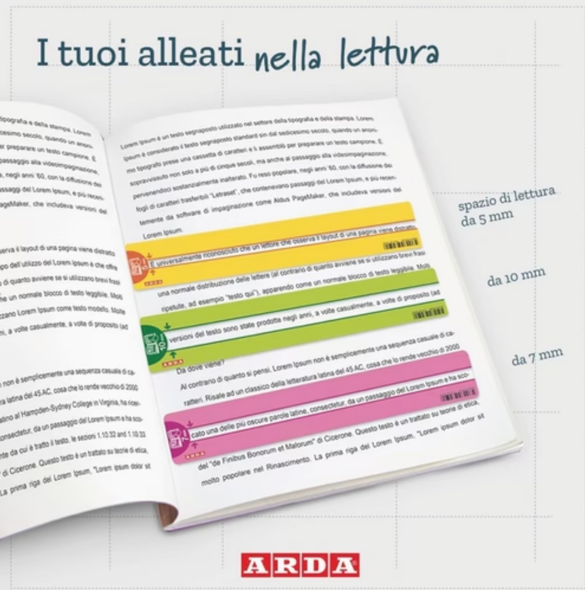 Reading Ruler 18cm Random Color ARDA