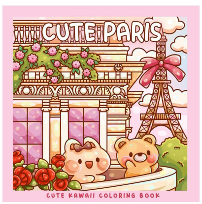 Drawing Booklet Cute Paris COLORME