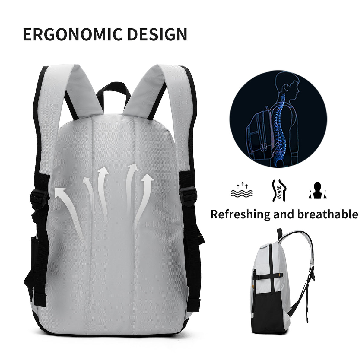 Casual Backpack Sport or School Waterproof AOKING