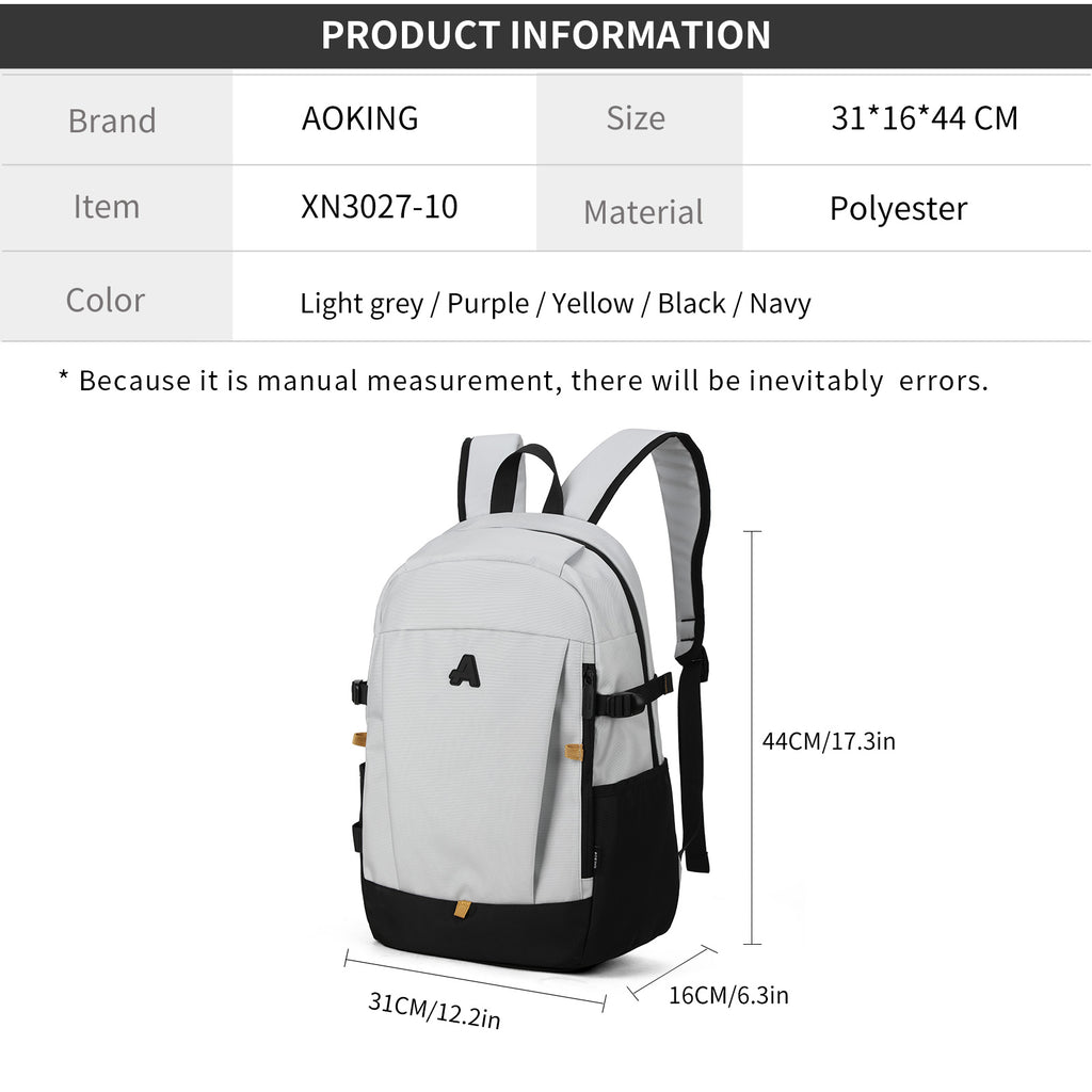 Casual Backpack Sport or School Waterproof AOKING