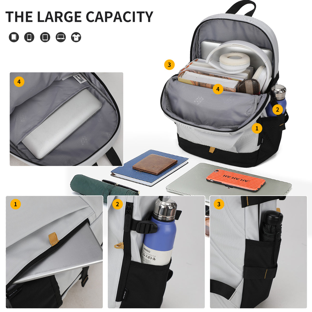 Casual Backpack Sport or School Waterproof AOKING