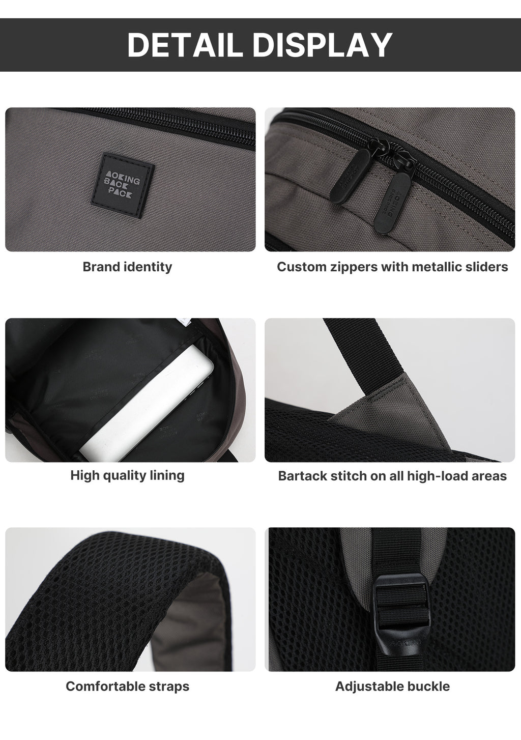 Backpack Lightweight Foldable Casual Sport Pea Green AOKING