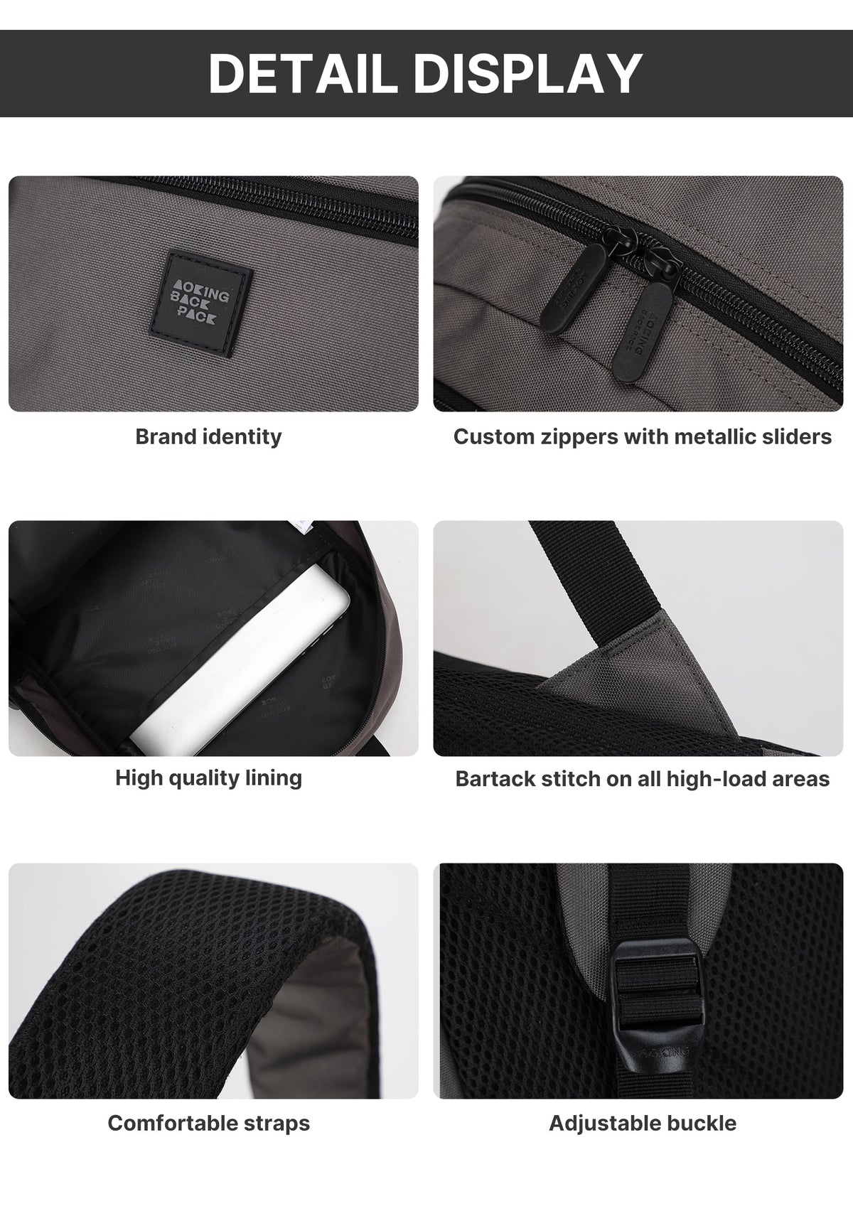 Backpack Lightweight Foldable Casual Sport Pea Green AOKING