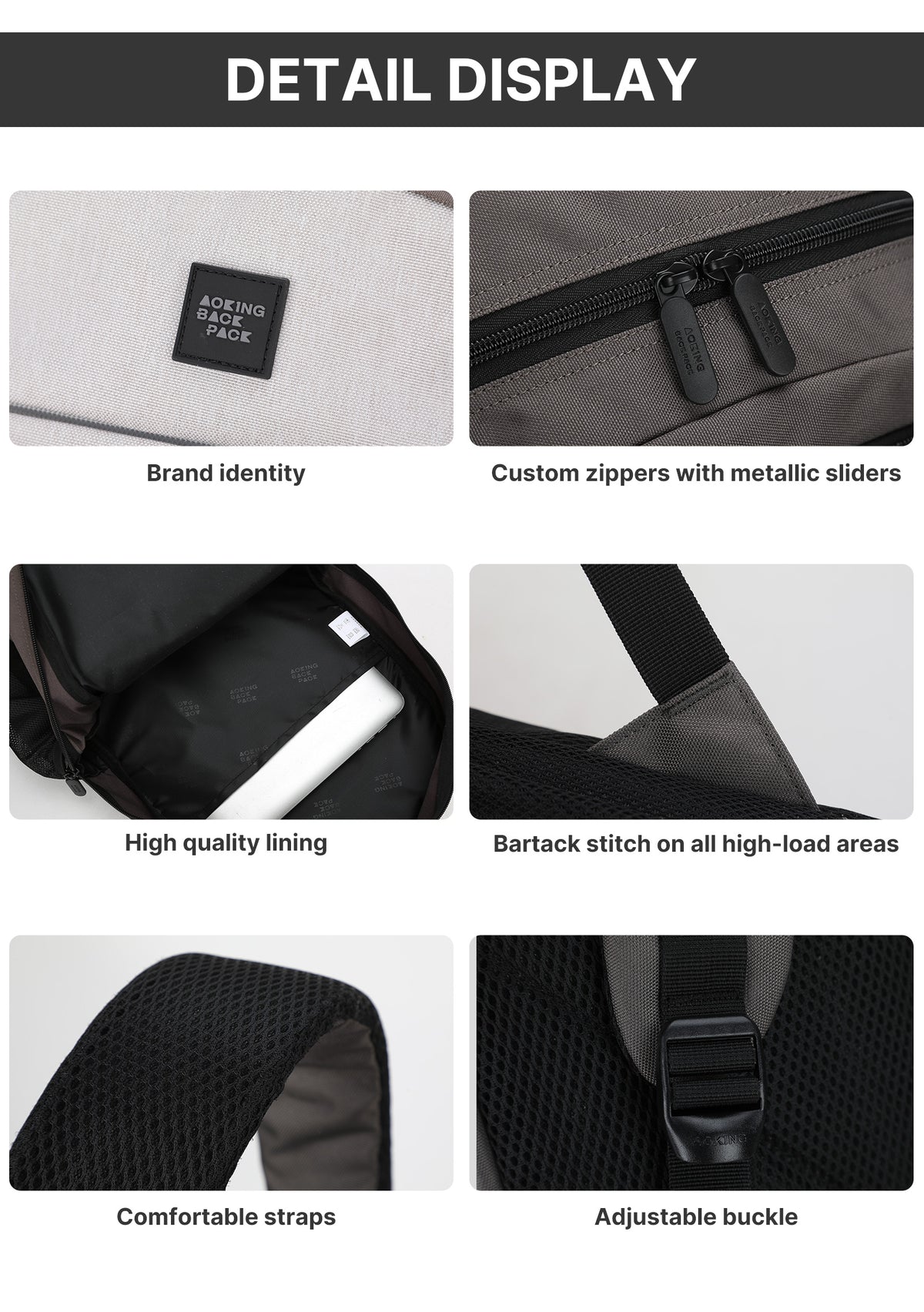 Backpack Lightweight Foldable Casual Sport AOKING