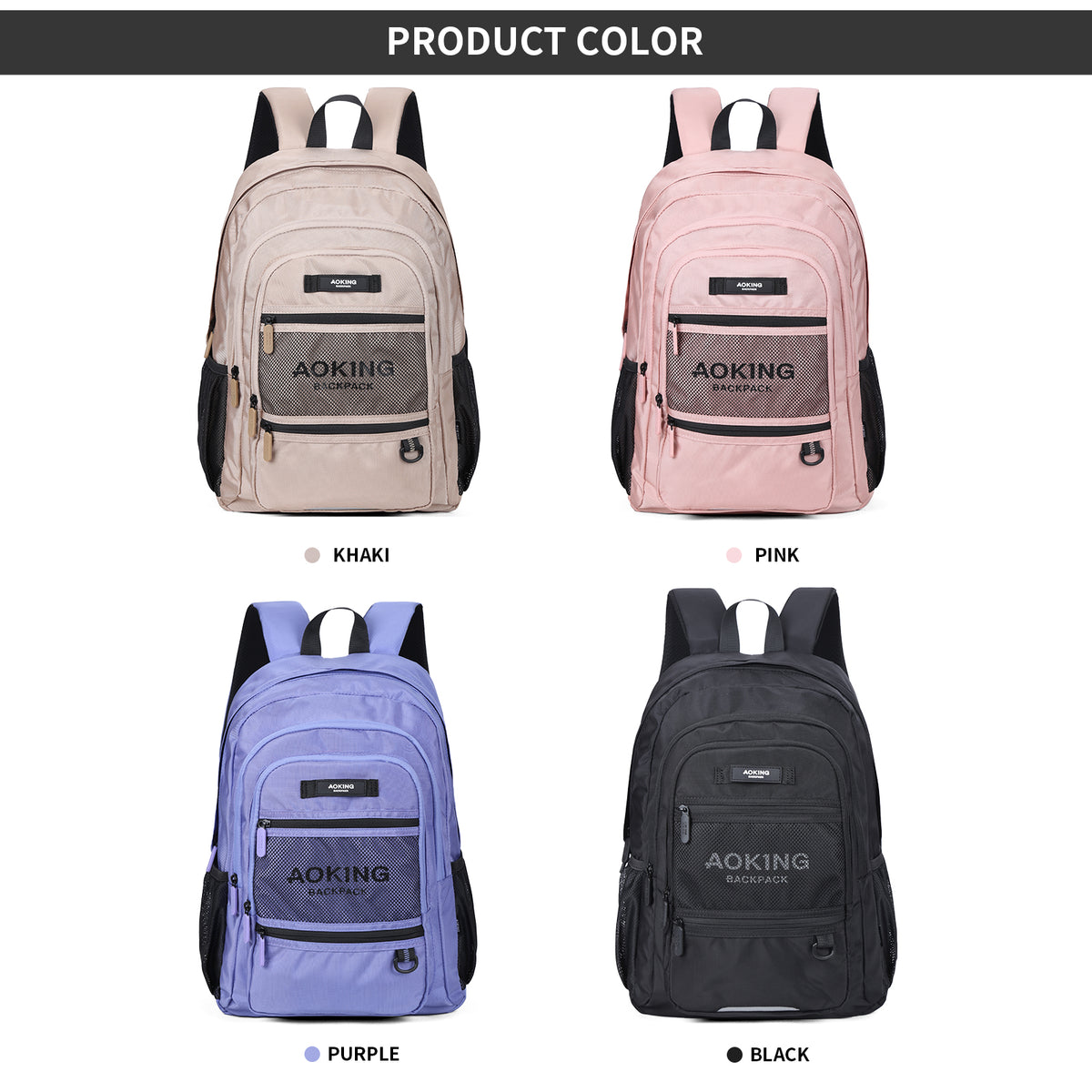 Casual Backpack Sport or School Waterproof AOKING