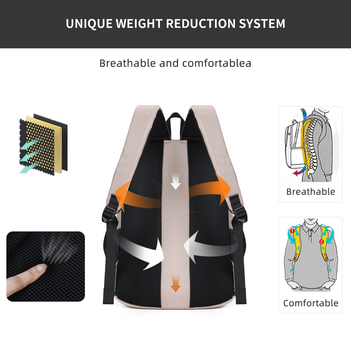 Casual Backpack Sport or School Waterproof AOKING