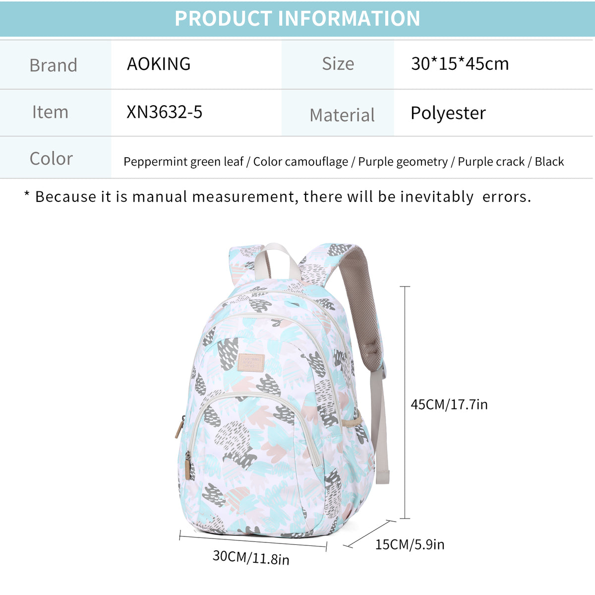 Colorful Waterproof Sport Backpack AOKING