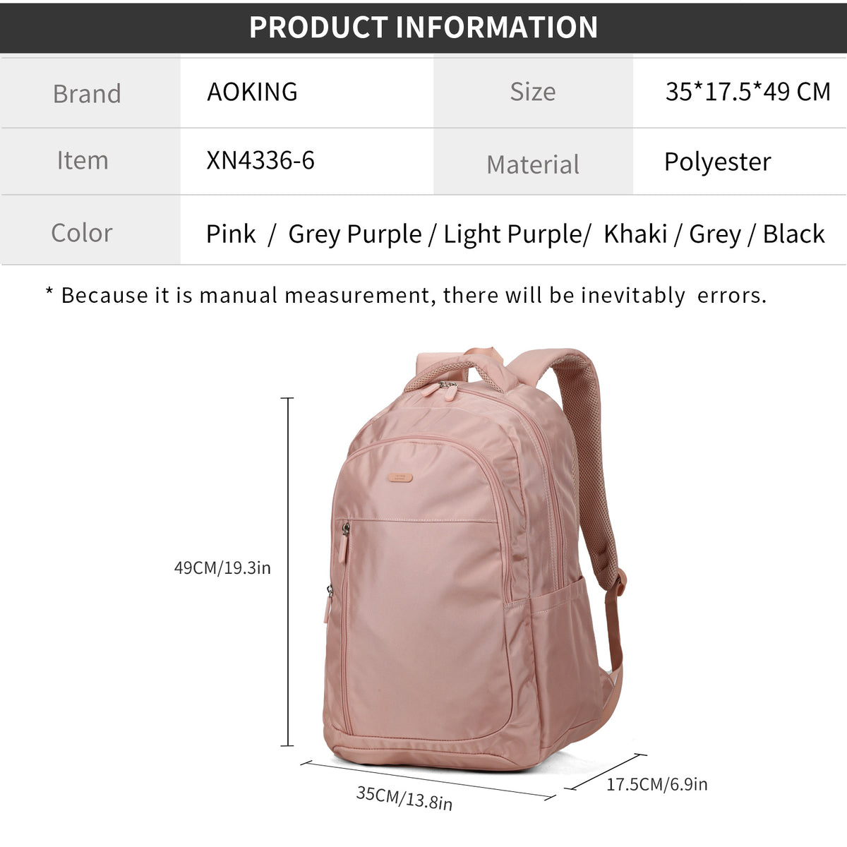 Casual Student Backpacks Sport AOKING