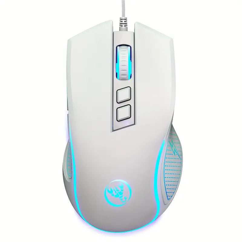 Gaming Wired Mouse White 3600 DPI