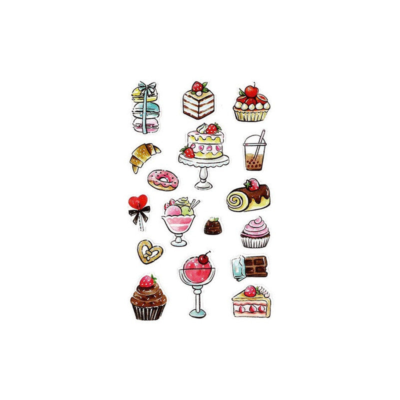 Stickers Cakes 3D (x1 sheets) BSB