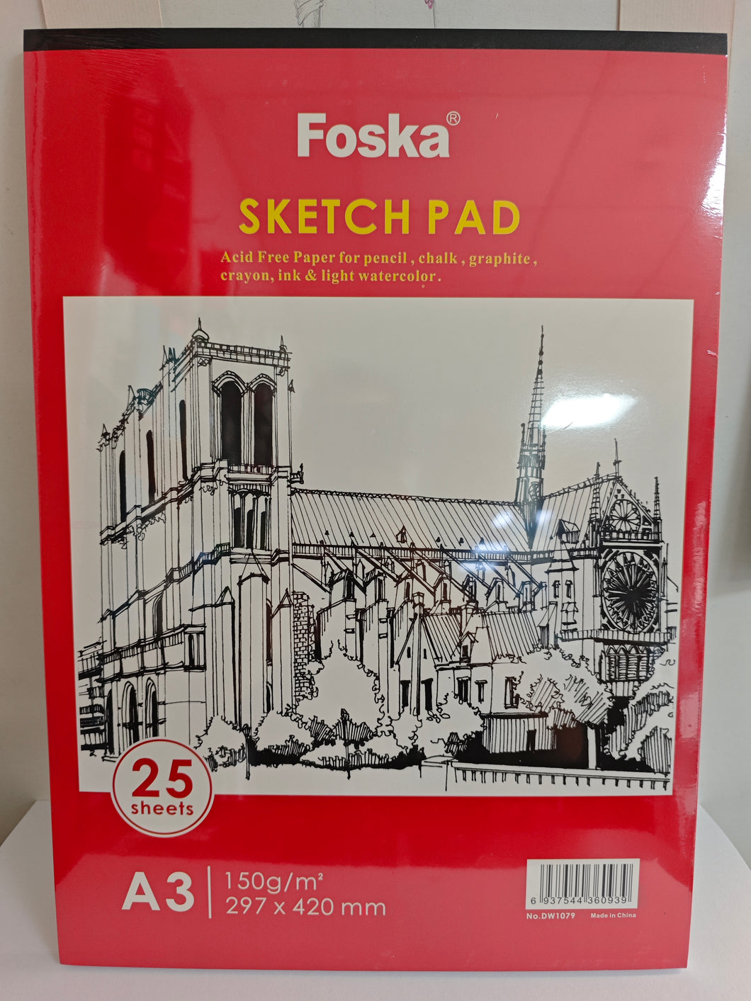 Sketch Pad A3 150g/m2 x25sh. FOSKA