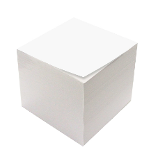Glued paper cube 9x9cm x900sh. TIPTOP