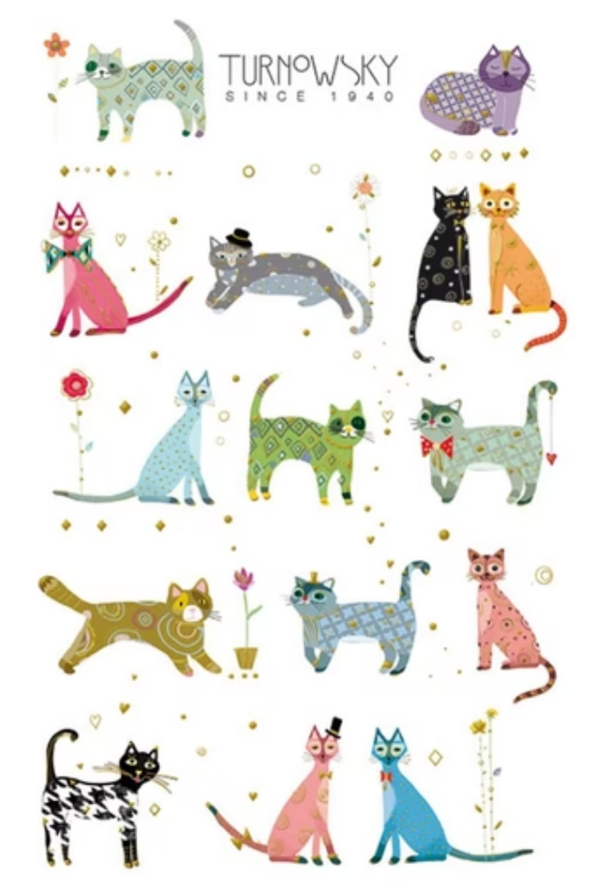 Stickers 1sh. Metalic Cats BSB