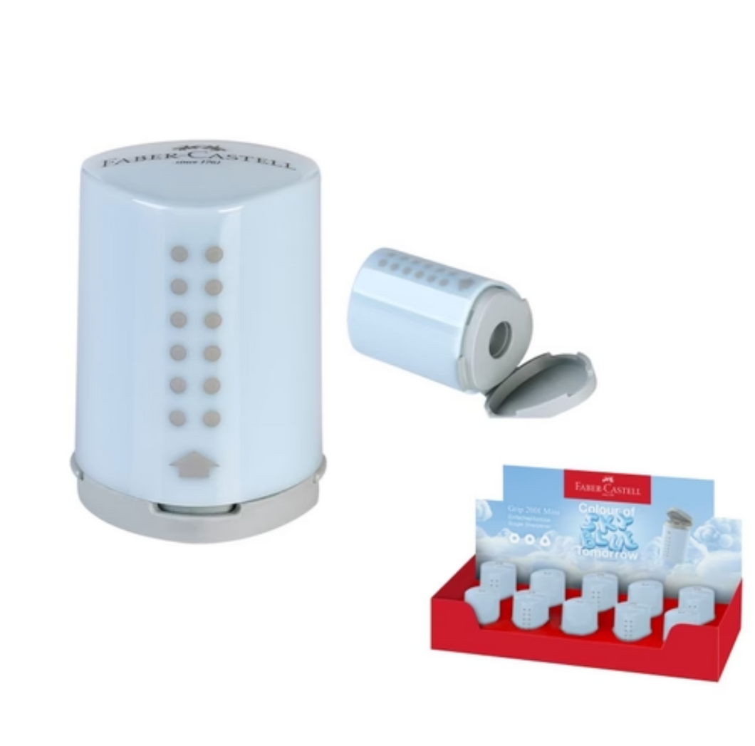 Sharpener Grip Cyan Single Hole FABER-CASTELL