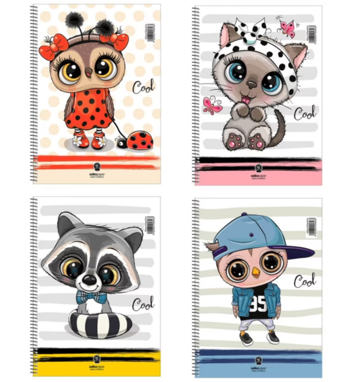 Notebook 17x25cm. 30sh. (Random Theme) SALKOPAPER