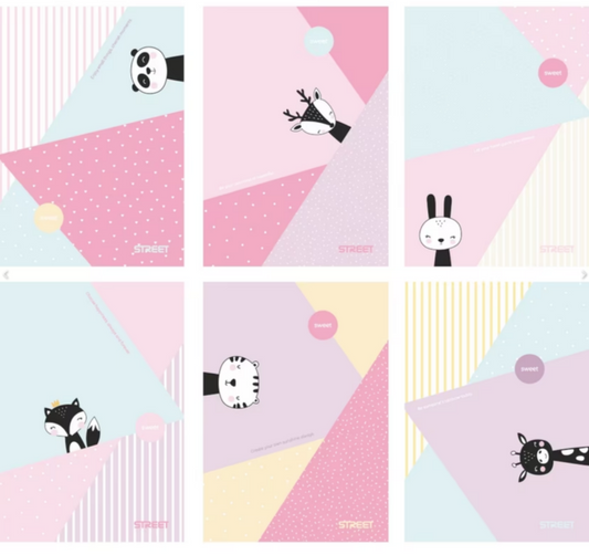 Notebook A4 54sh. (Random Design and Colour) STREET