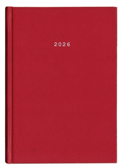 Diary Daily Classic 12x17 Hard Cover Red NEXT