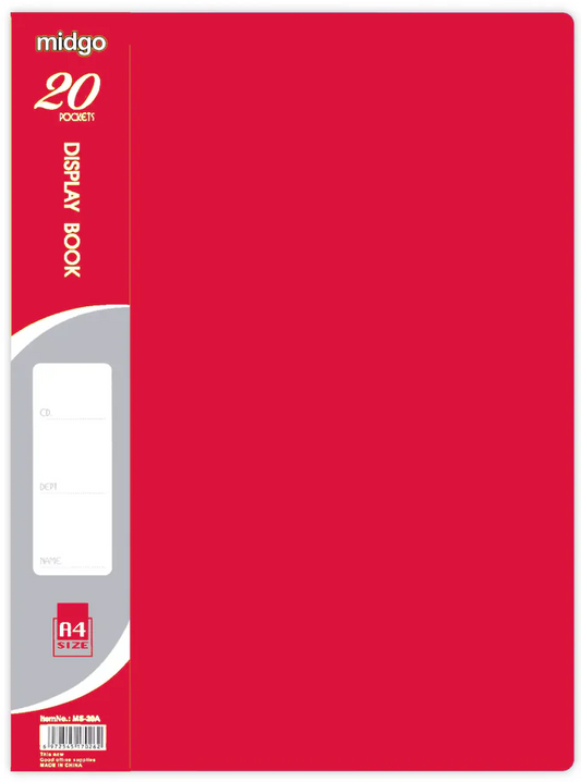 Display Book A3 20sh. (Random Color) MIDGO
