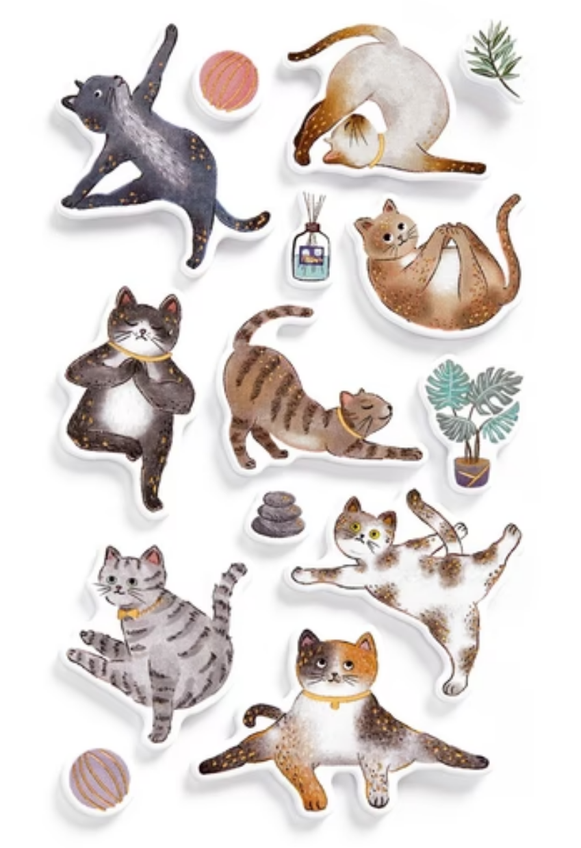 Stickers 1sh. Creative Puffy Yoga BSB
