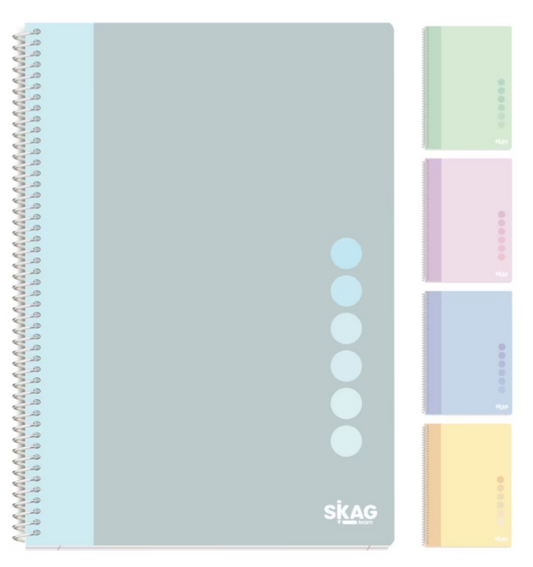 Notebook 17x25cm 3subj. 90sh. (Random Colour) SKAG