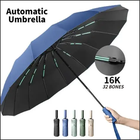 Umbrella Automatic one click diameter 105cm (Random Colour) FOSKA