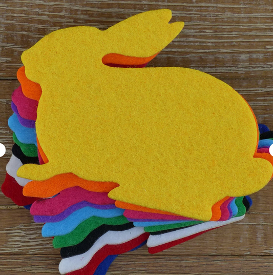 Craft rabbit-shaped Felt x6 Colours KAIHANG