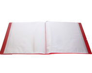 Clear Pocket Book 50 pockets Red ESSELTE