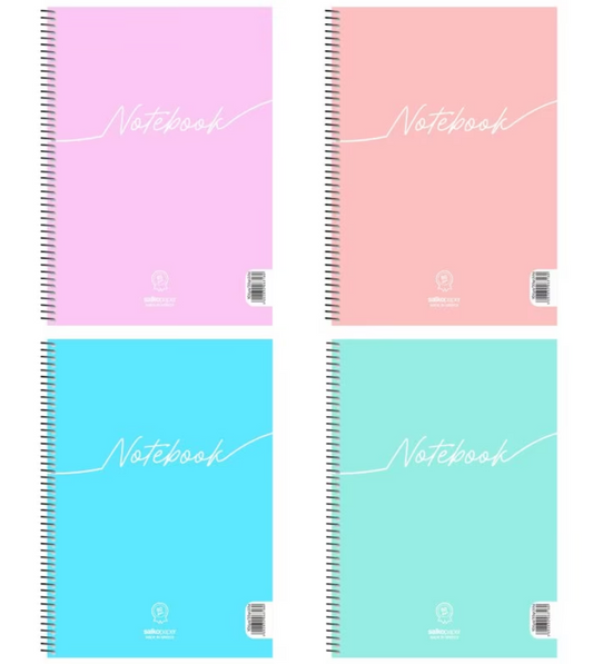 Notebook A4 4subj. 120sh. (Random Colour) SALKOPAPAER