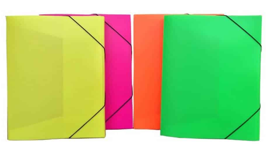 File with elastic band 33x25x3cm Pink BLACKNRED