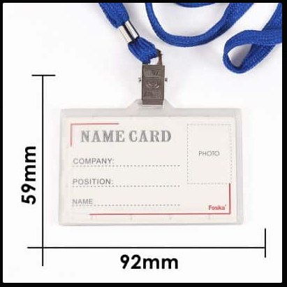 Name Badge x50 sets FOSKA