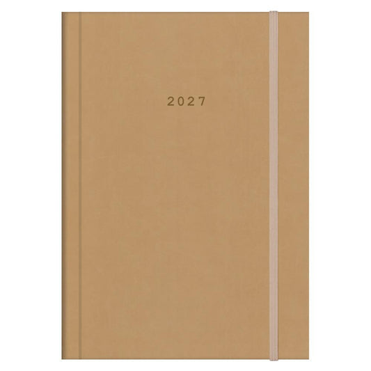Diary Velvet Dialy Beige17x25 2027 NEXT