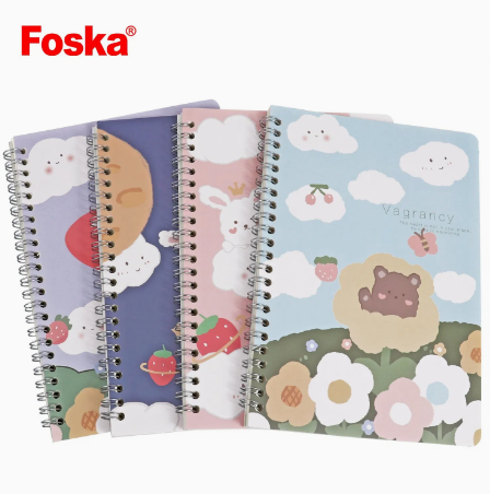 Spiral Note Book A5 (Random Design) 60sh. FOSKA