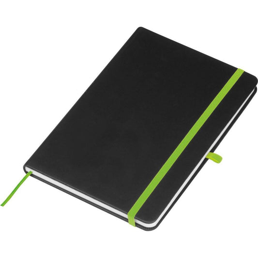 Notebook A5 black with orange engraving NEXT