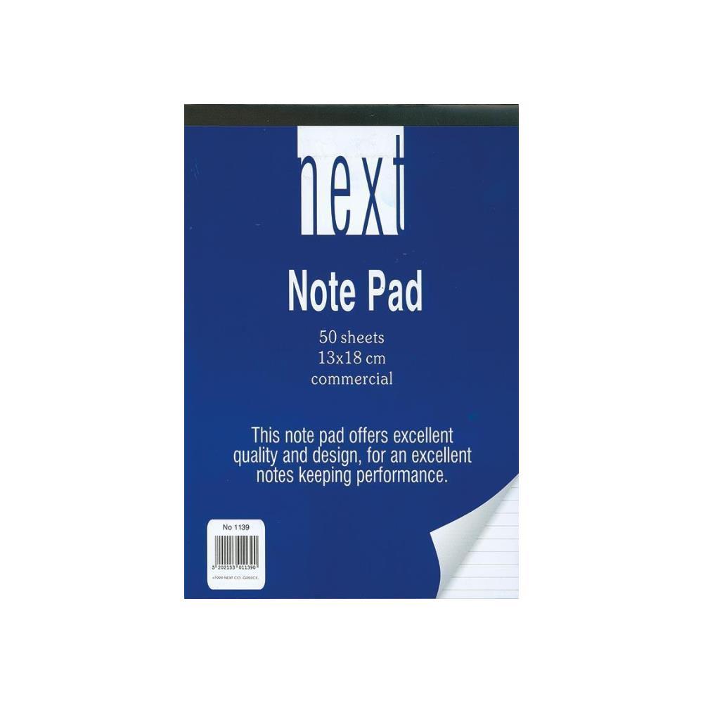 Note Pad 13x18cm 50sh. NEXT