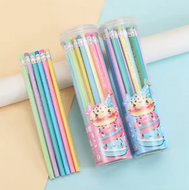 Pencils HB with rubber x30 MACARON
