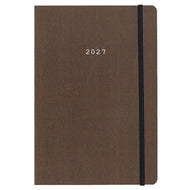 Diary Fabric Daily Flexi Brown 17x25 2027 NEXT