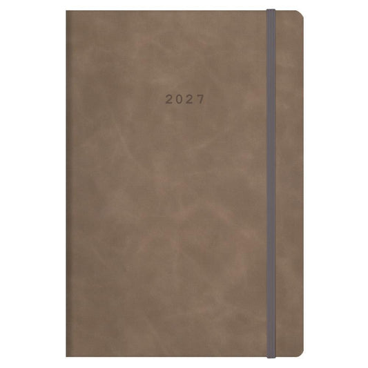 Diary Cuba Daily Flexi Brown 17x25 2027 NEXT
