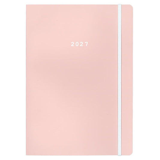 Diary Flexi Daily Pastel Pink 14x21 2027 NEXT