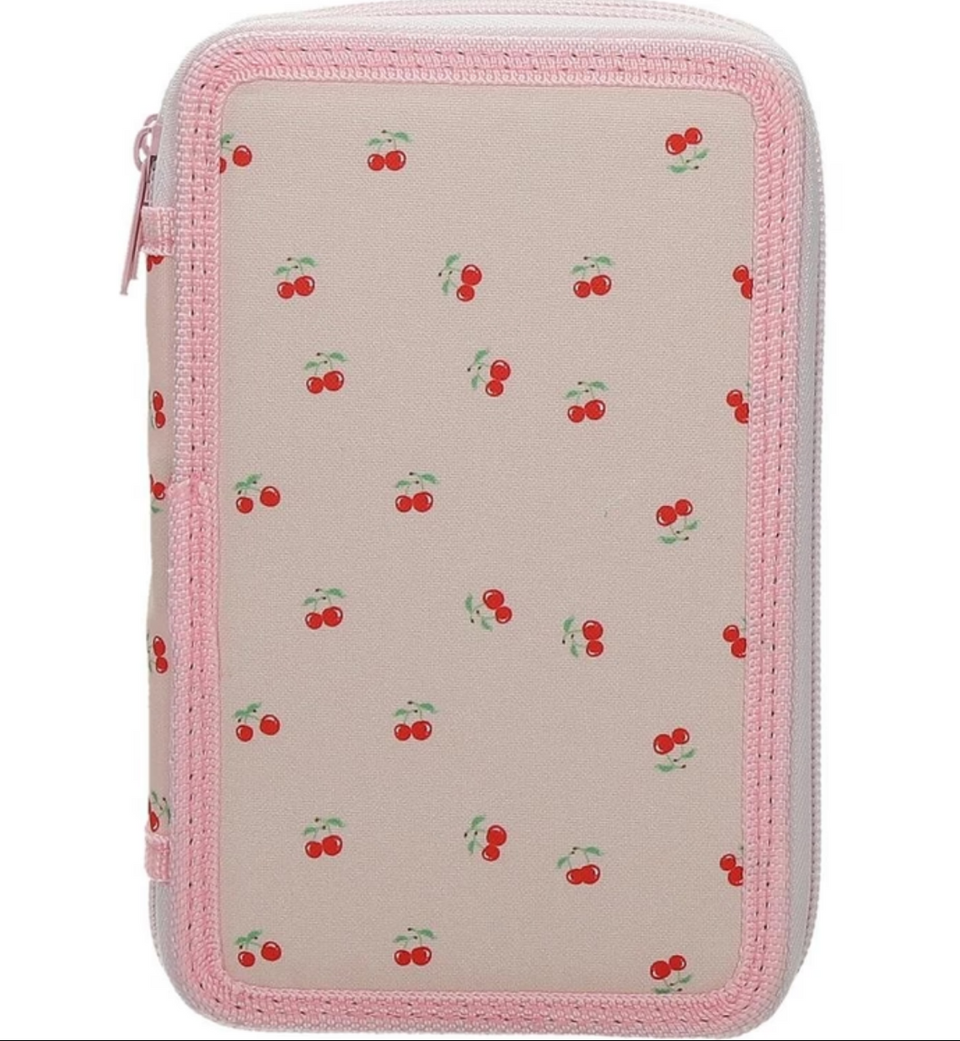 Pencil Case 2-zip Cherries Full STREET