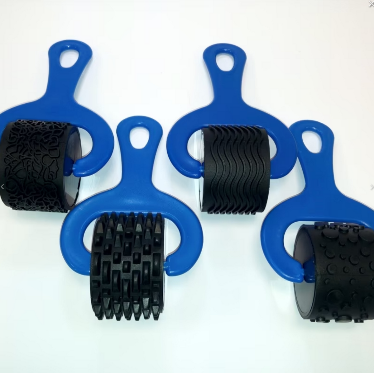 Plastesine Tools Rollers x4 patterns COLORFIX