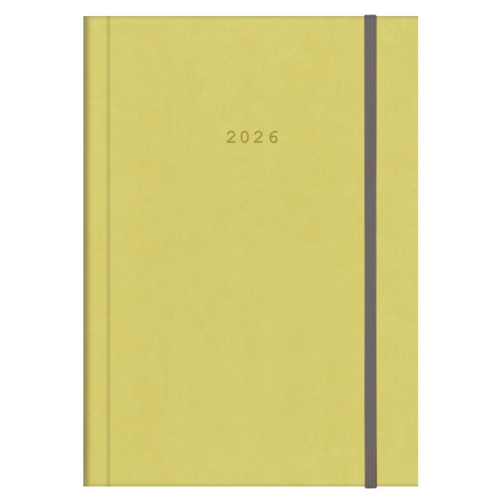 Diary Velvet Dialy Lime Green 14x21 2027 NEXT
