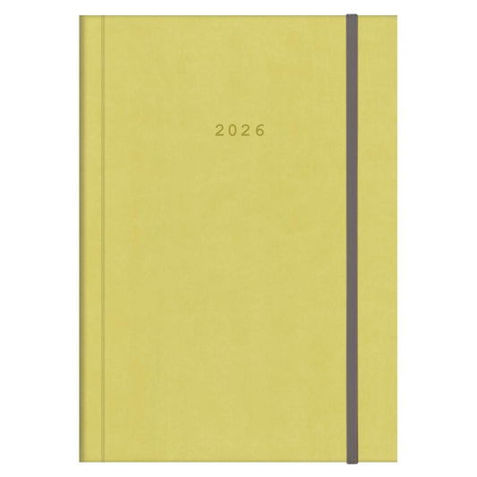 Diary Velvet Dialy Lime Green 14x21 2027 NEXT