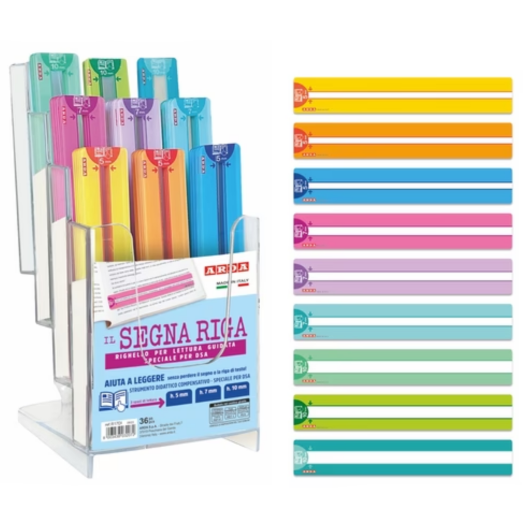 Reading Ruler 18cm Random Color ARDA